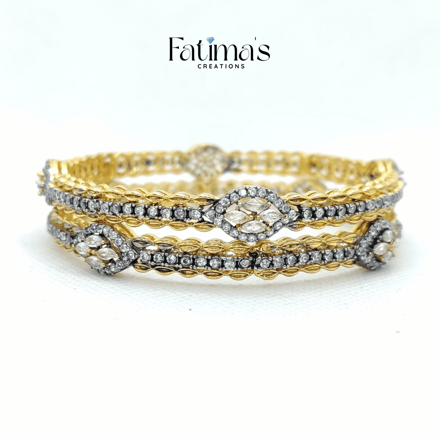 Oxidized Charm Bangles – A Symphony of Blue Elegance