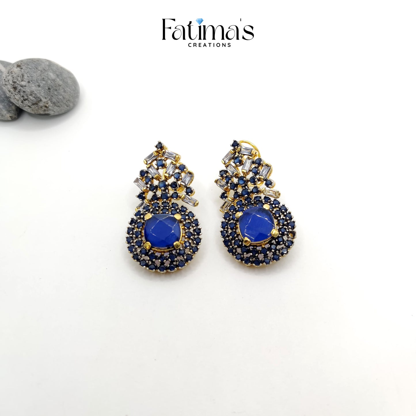 Radiant Dream Studs β Handcrafted Drop-Style Stone Earrings for Women | Elegant Party & Festive Jewelry