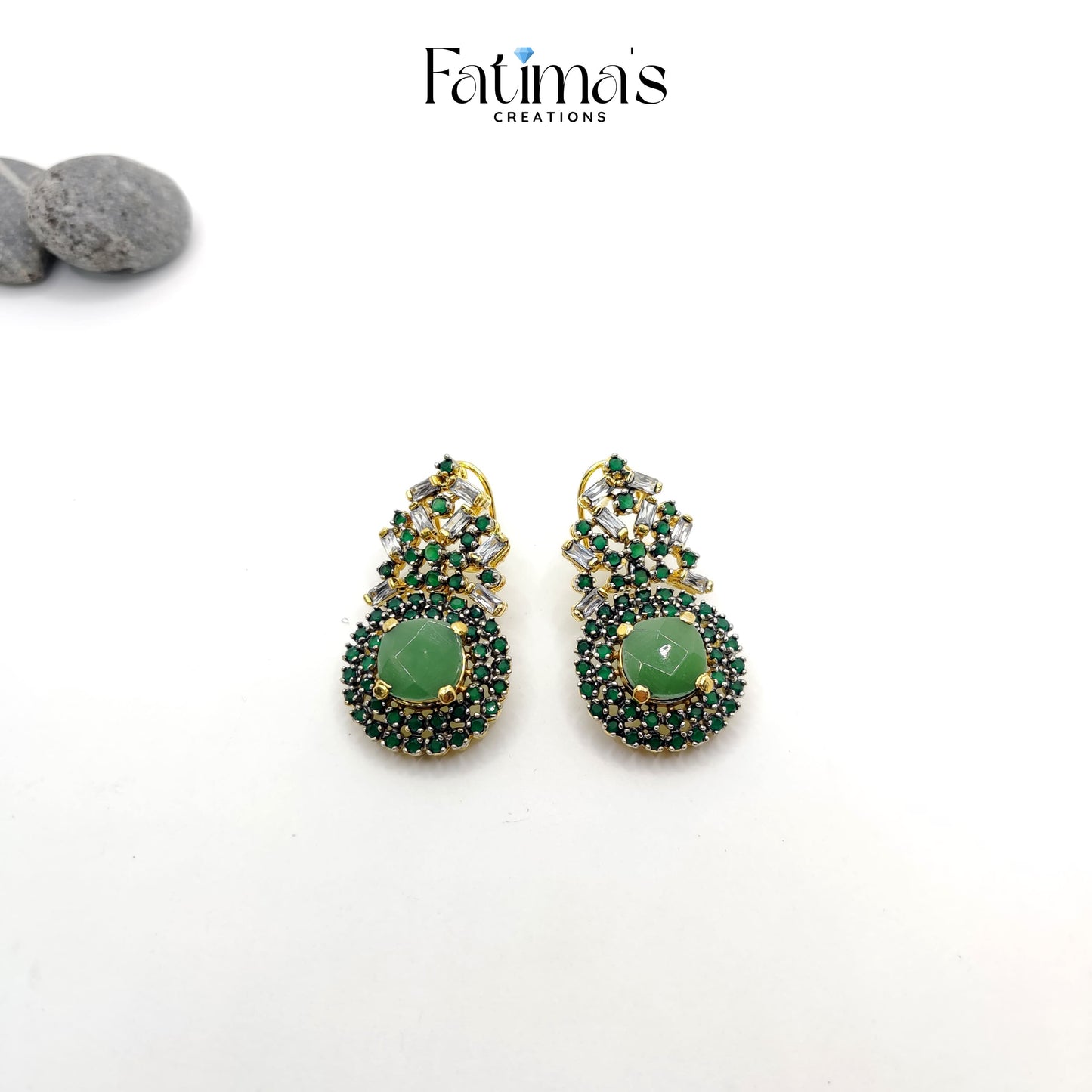 Radiant Dream Studs β Handcrafted Drop-Style Stone Earrings for Women | Elegant Party & Festive Jewelry