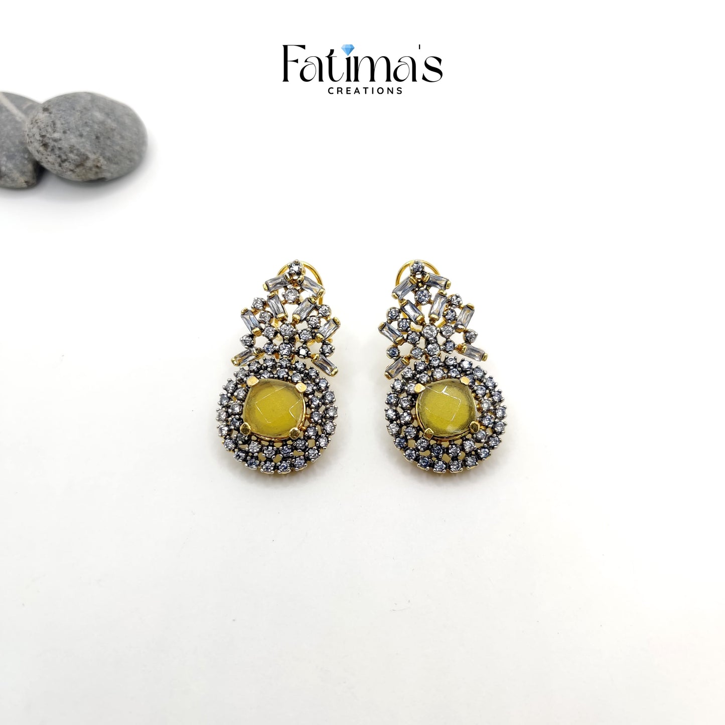 Radiant Dream Studs β Handcrafted Drop-Style Stone Earrings for Women | Elegant Party & Festive Jewelry