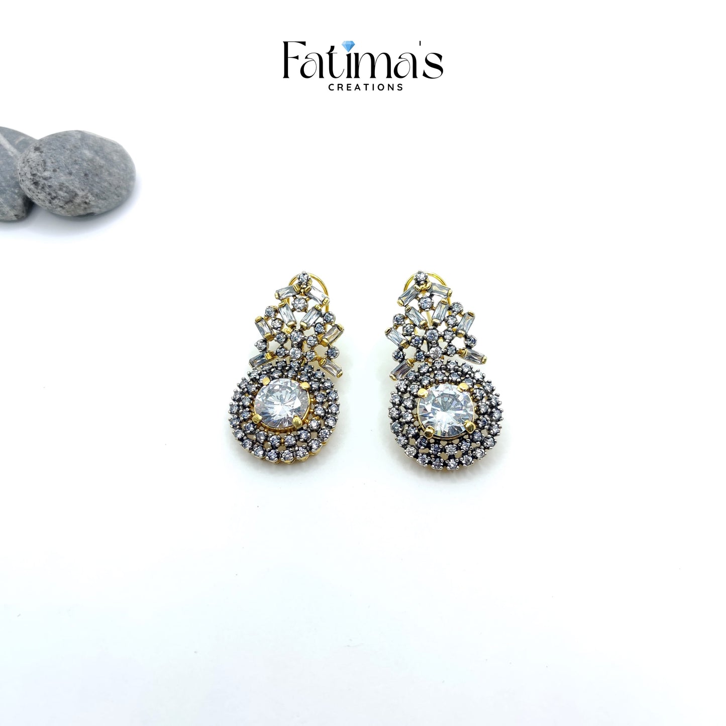 Radiant Dream Studs β Handcrafted Drop-Style Stone Earrings for Women | Elegant Party & Festive Jewelry
