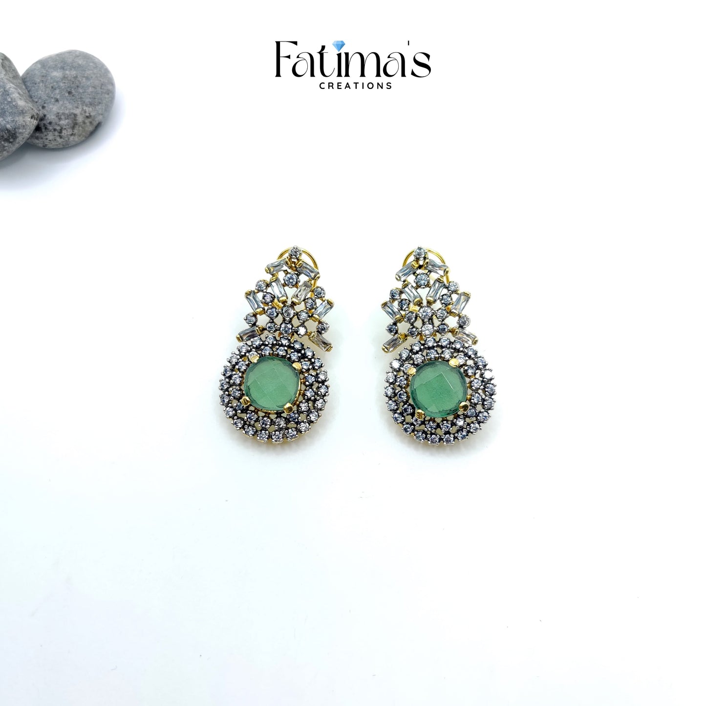 Radiant Dream Studs β Handcrafted Drop-Style Stone Earrings for Women | Elegant Party & Festive Jewelry
