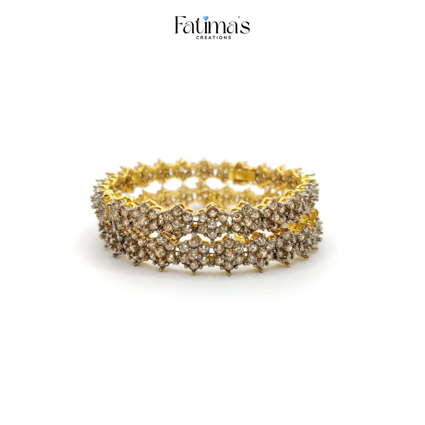 🖤 Classic Charm Karray – Black Stone Bridal Bangles by Fatima’s Creations