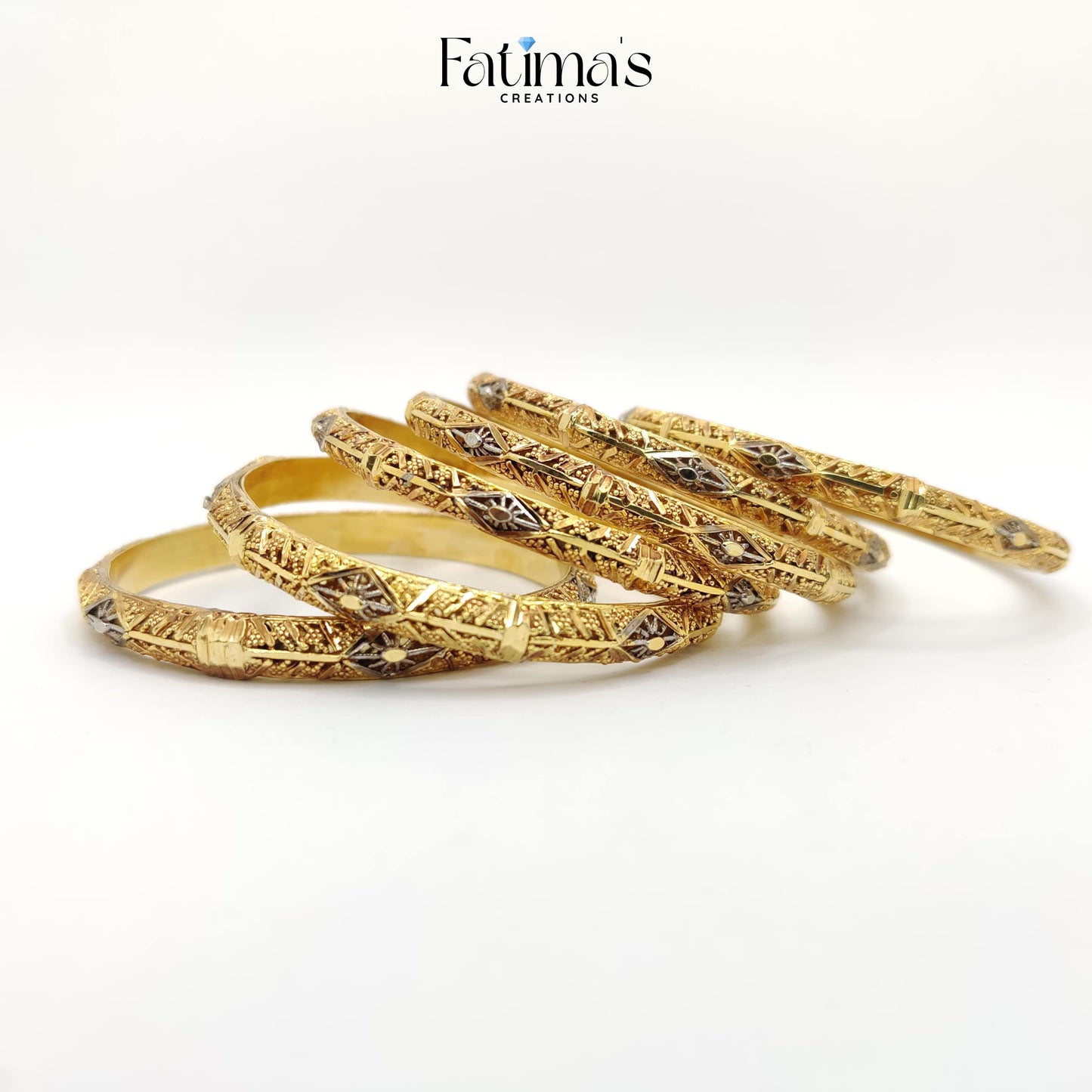 Glisten Bangles – Antique Gold Plated Artificial Bangles for Women