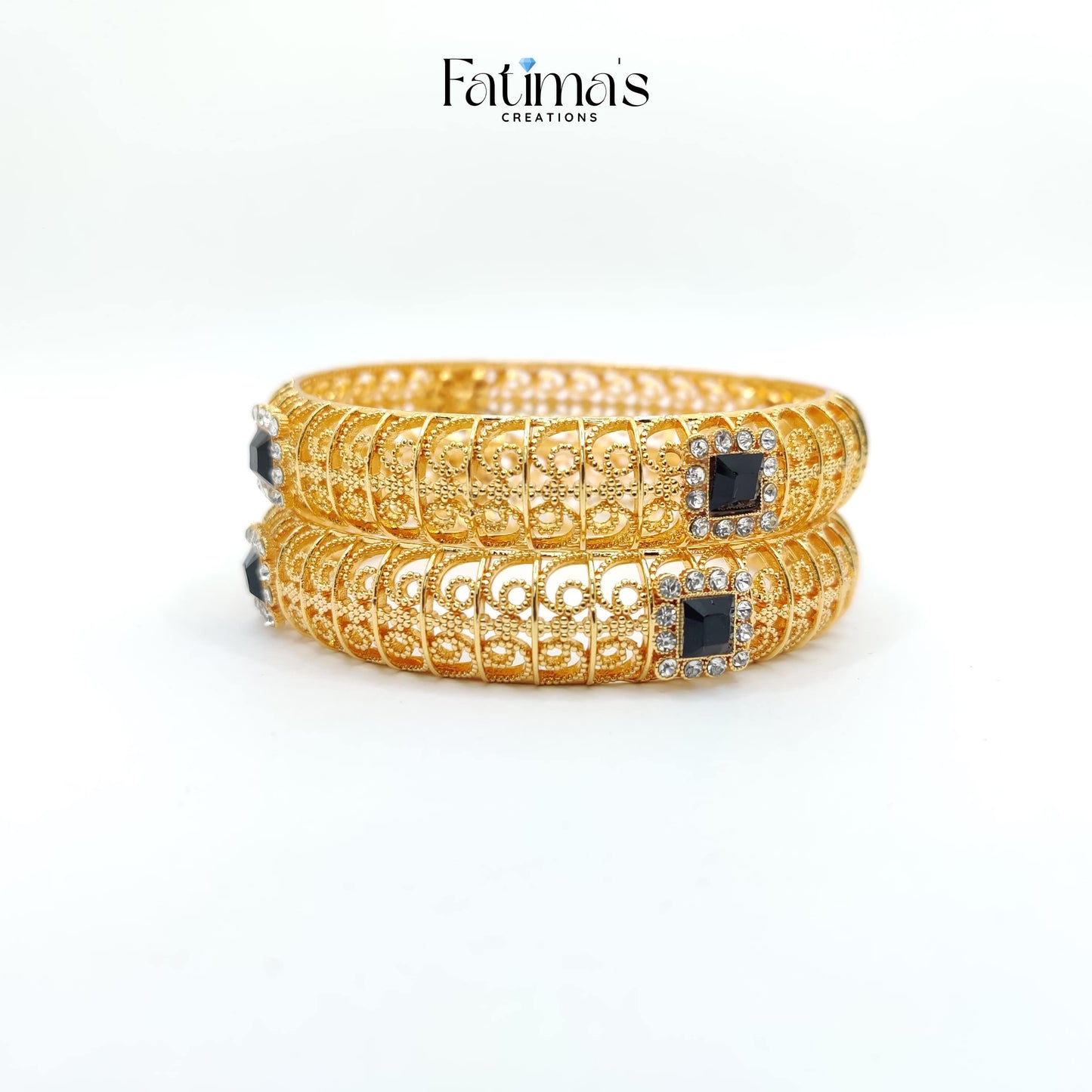 Serene Shine Gold Plated Karray – Traditional Red Stone Bangles for Wedding & Festive Wear | Handmade Pakistani Jewelry