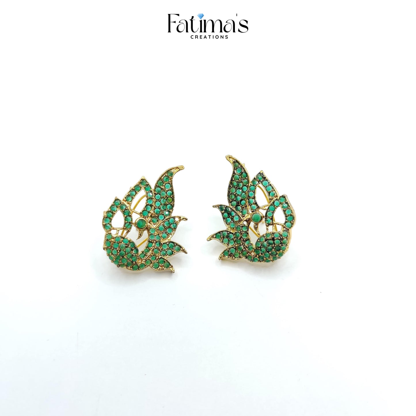 Spark Flame Stud Earrings – Fire-Inspired Studs with Shimmering Detail | Bold Statement Jewelry for Women