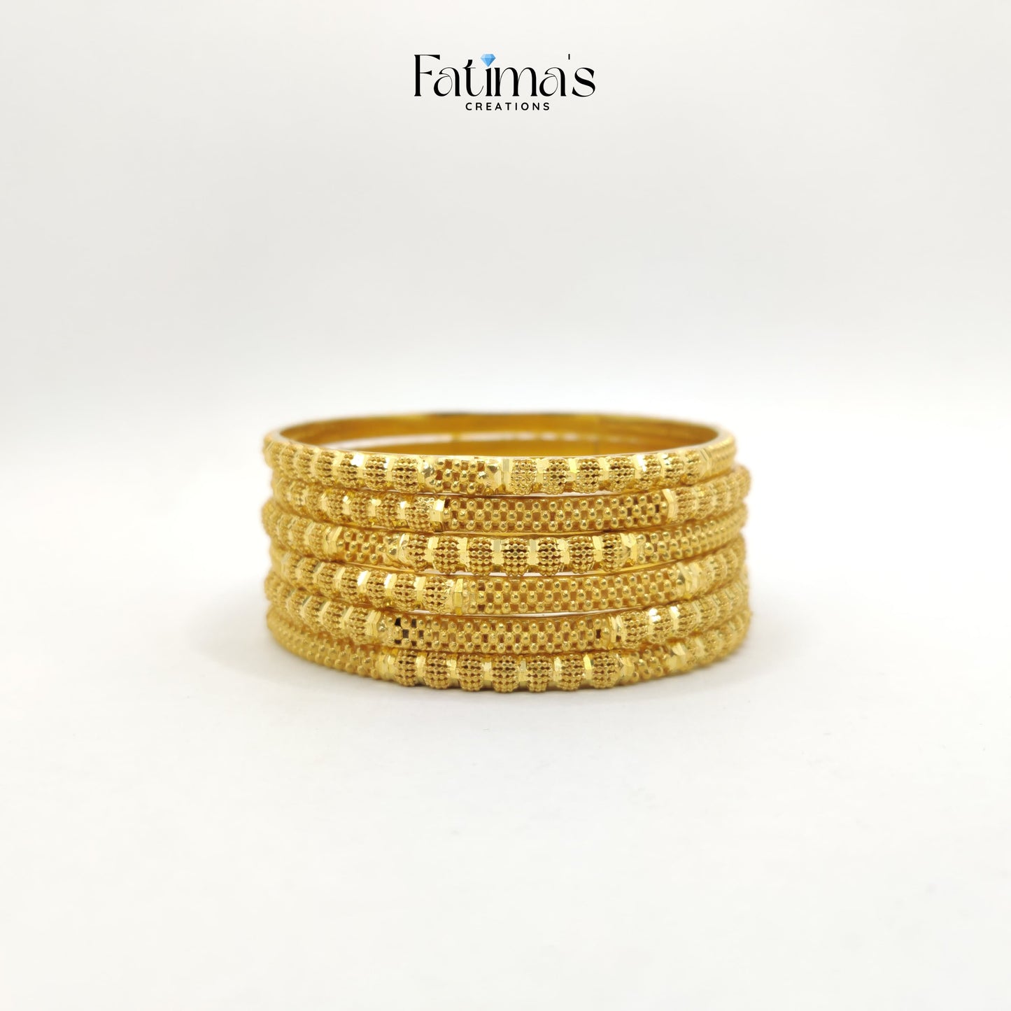 Textured Glow Bangles – Elegant Gold Bangles for Traditional & Daily Wear