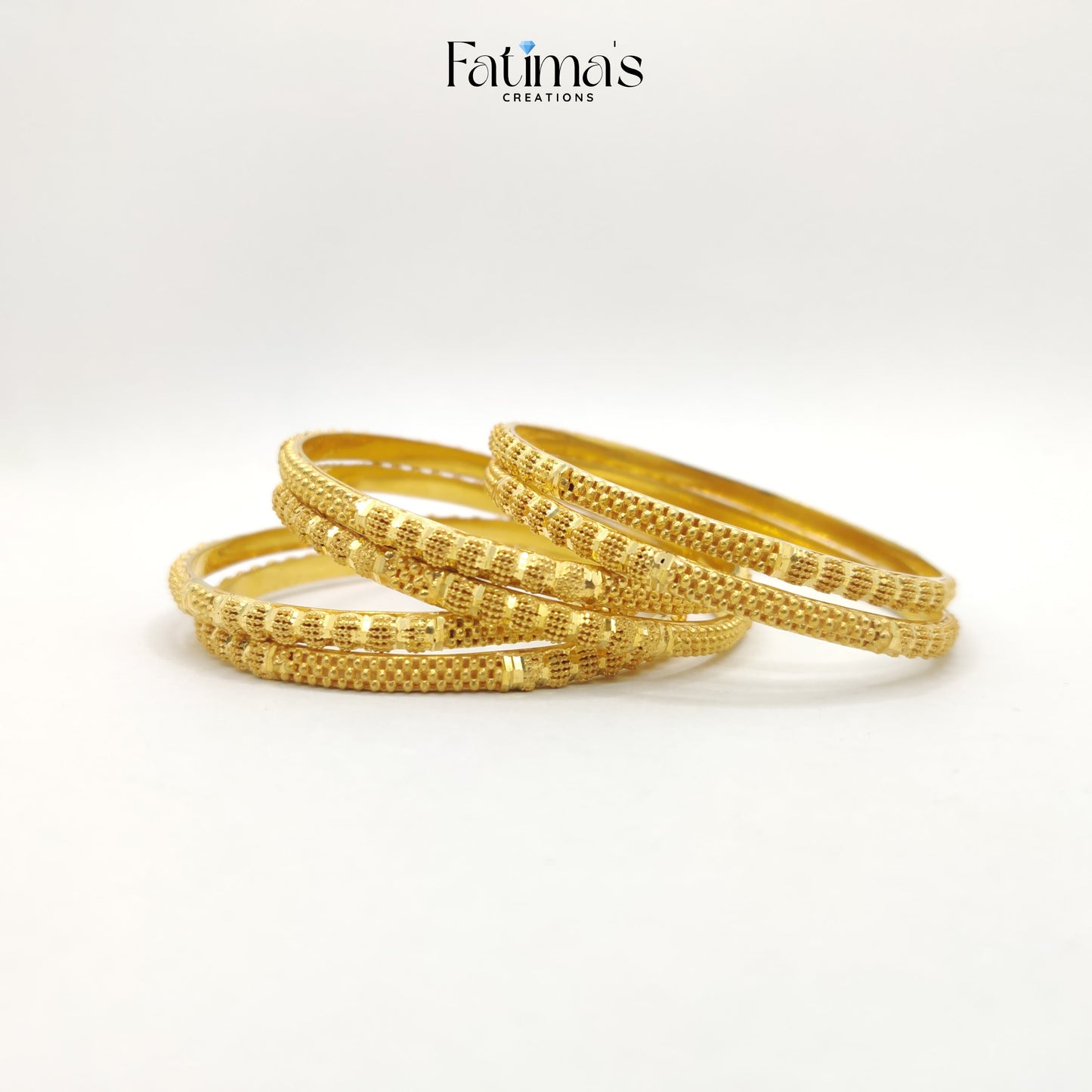 Textured Glow Bangles – Elegant Gold Bangles for Traditional & Daily Wear