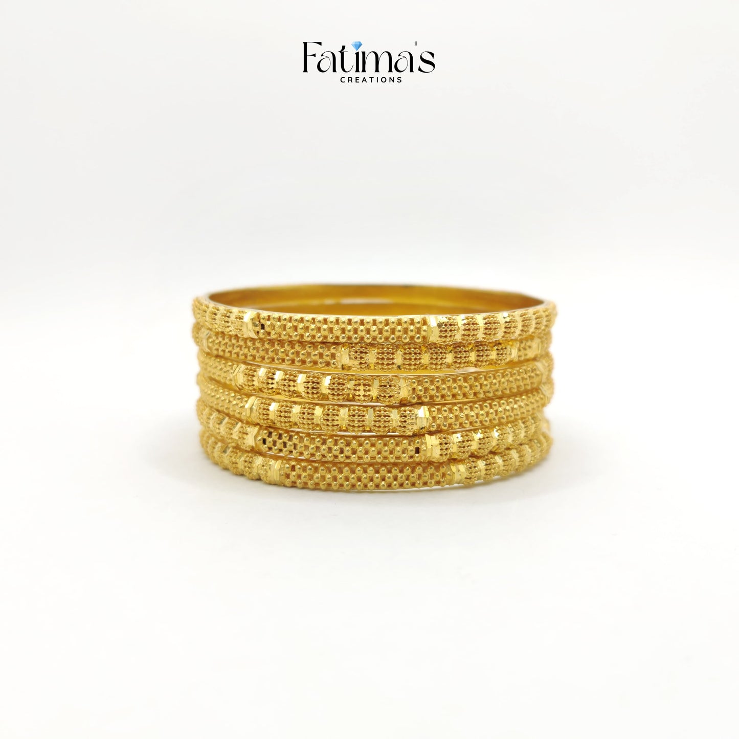 Textured Glow Bangles – Elegant Gold Bangles for Traditional & Daily Wear