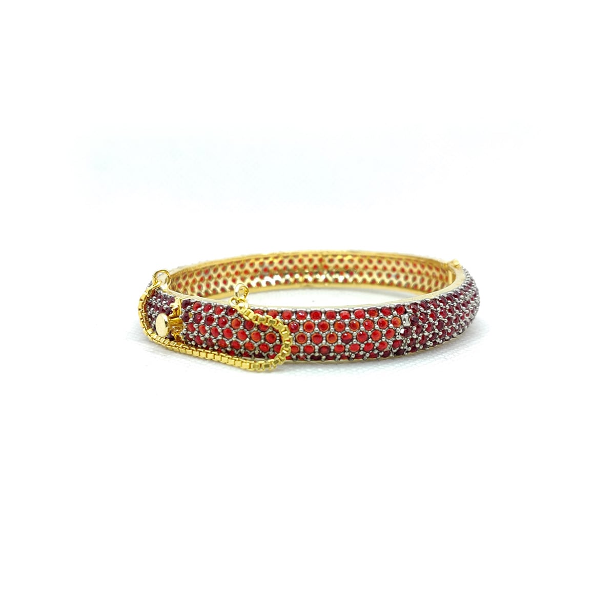 Royal Radiance Stone Karra – Premium Multi-Color Bangle for Festive & Bridal Wear