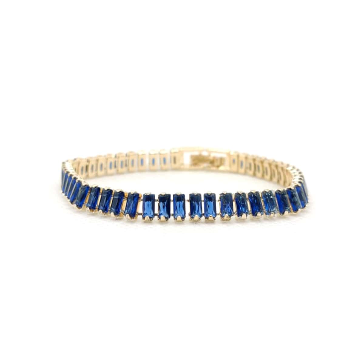 Elegant Tennis Bracelet β Minimalist Gold Plated Stone Bracelet for Women | Daily Wear & Party Jewelry