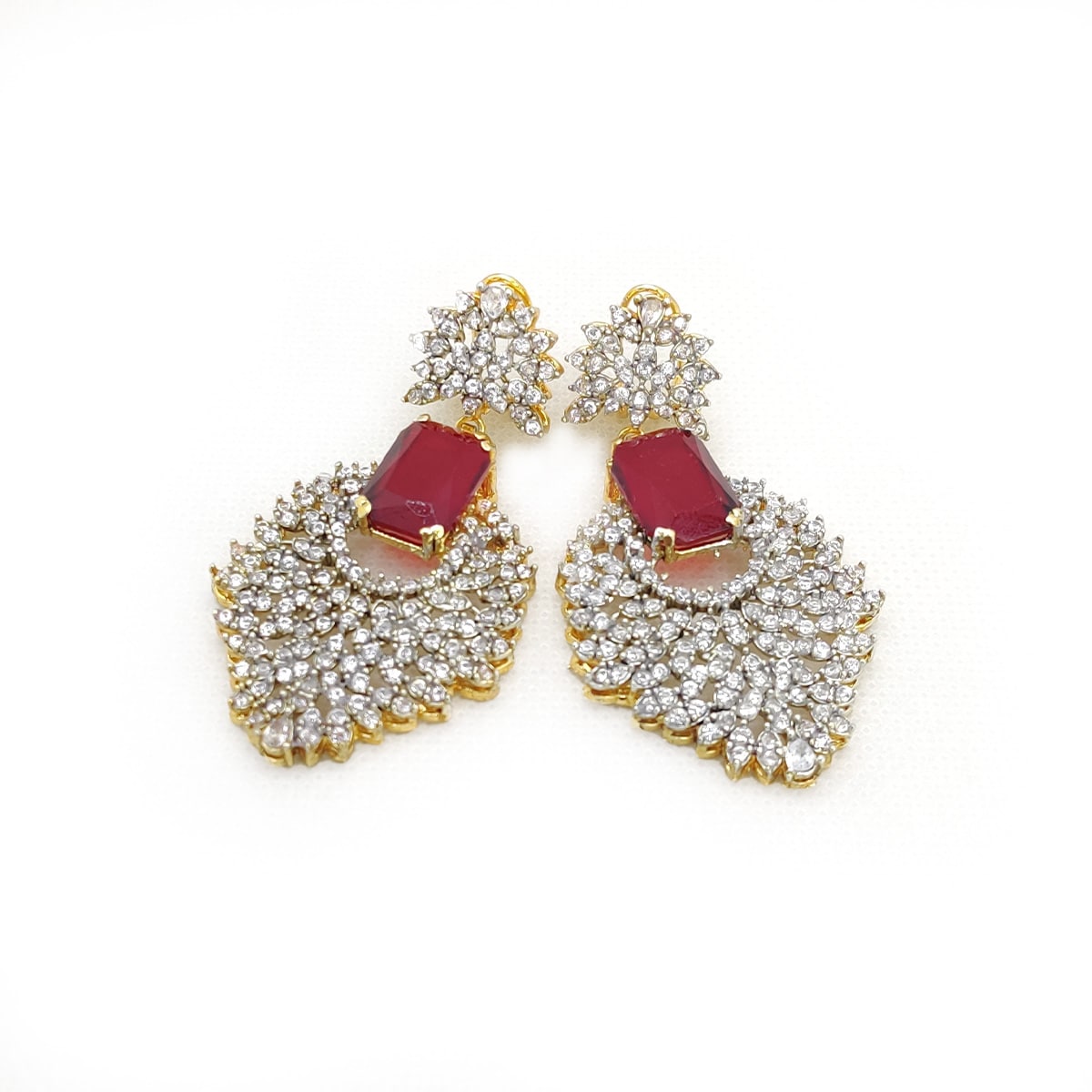 💎 Zirqon Earrings – Purple Amethyst Stone Earrings with Zircon Detailing by Fatima’s Creations