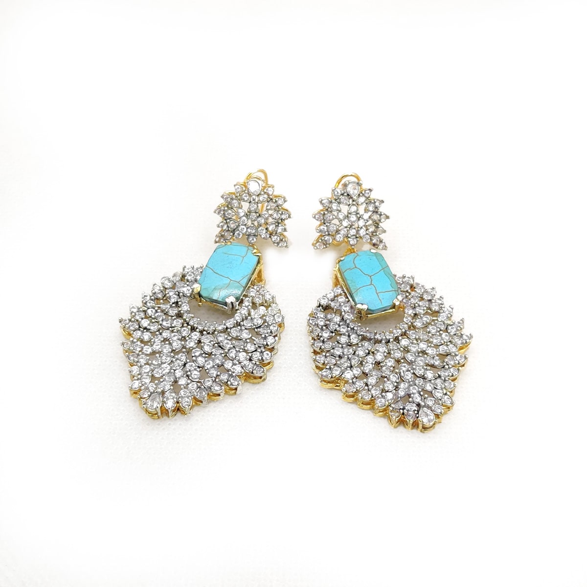 💎 Zirqon Earrings – Purple Amethyst Stone Earrings with Zircon Detailing by Fatima’s Creations