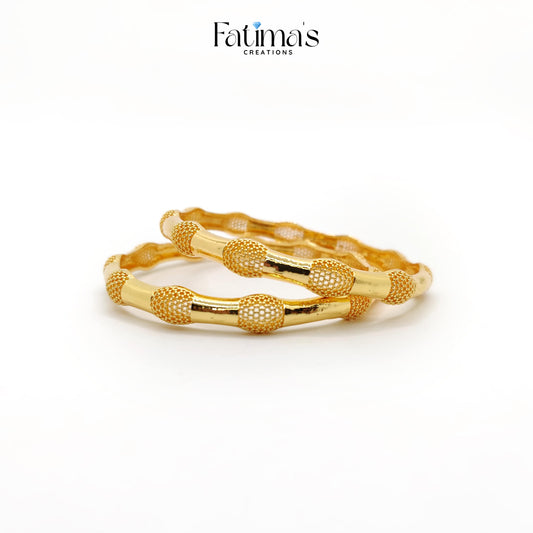 Gold Glow Bangles – Sleek Gold Plated Artificial Bangles for Everyday Elegance