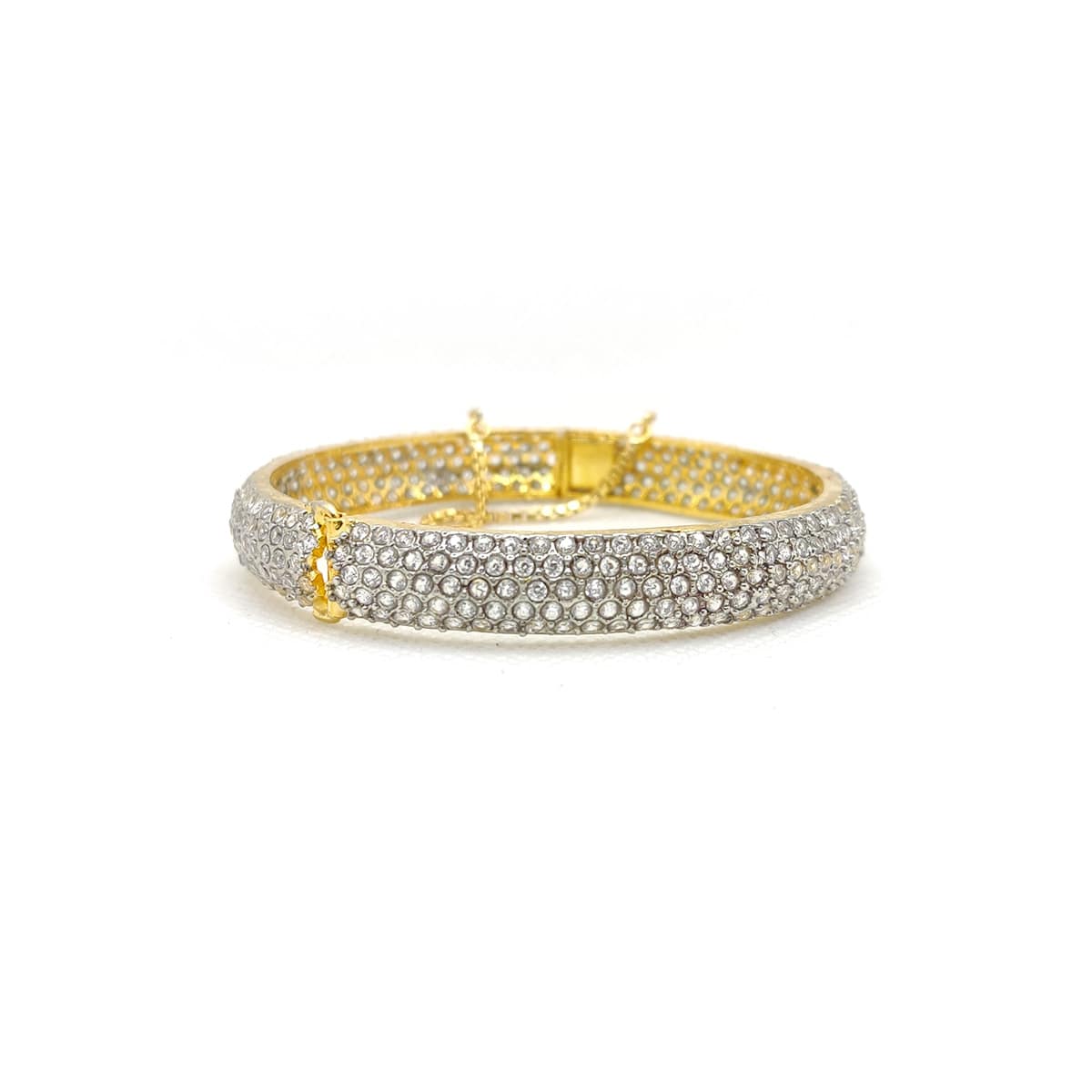 Royal Radiance Stone Karra – Premium Multi-Color Bangle for Festive &amp; Bridal Wear