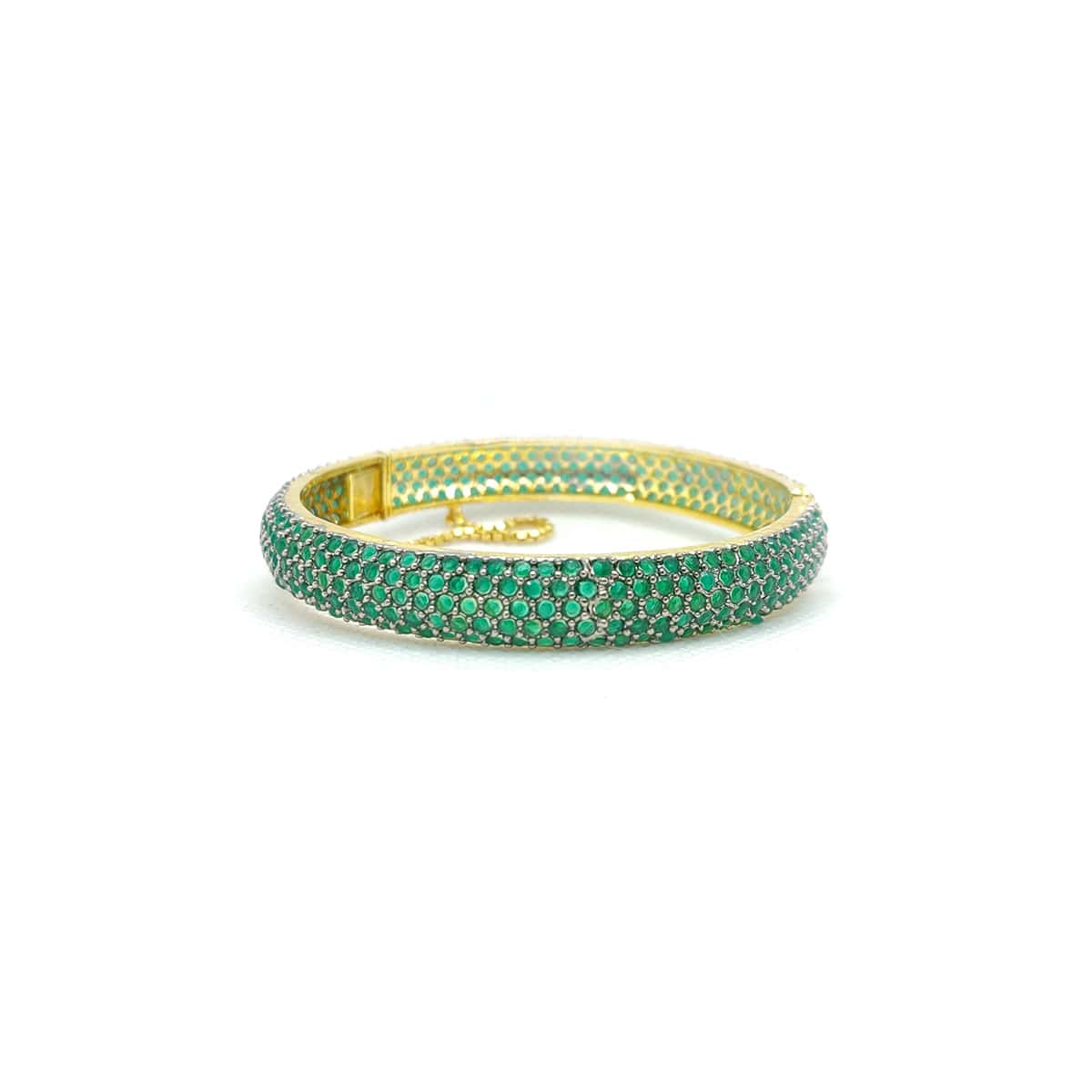 Royal Radiance Stone Karra – Premium Multi-Color Bangle for Festive &amp; Bridal Wear
