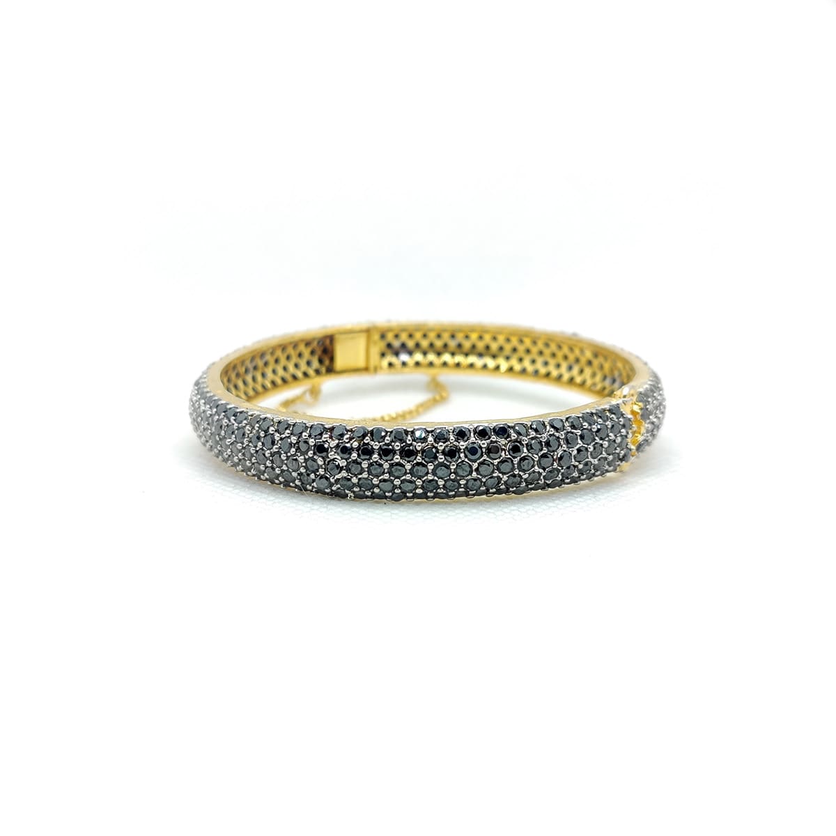 Royal Radiance Stone Karra – Premium Multi-Color Bangle for Festive &amp; Bridal Wear