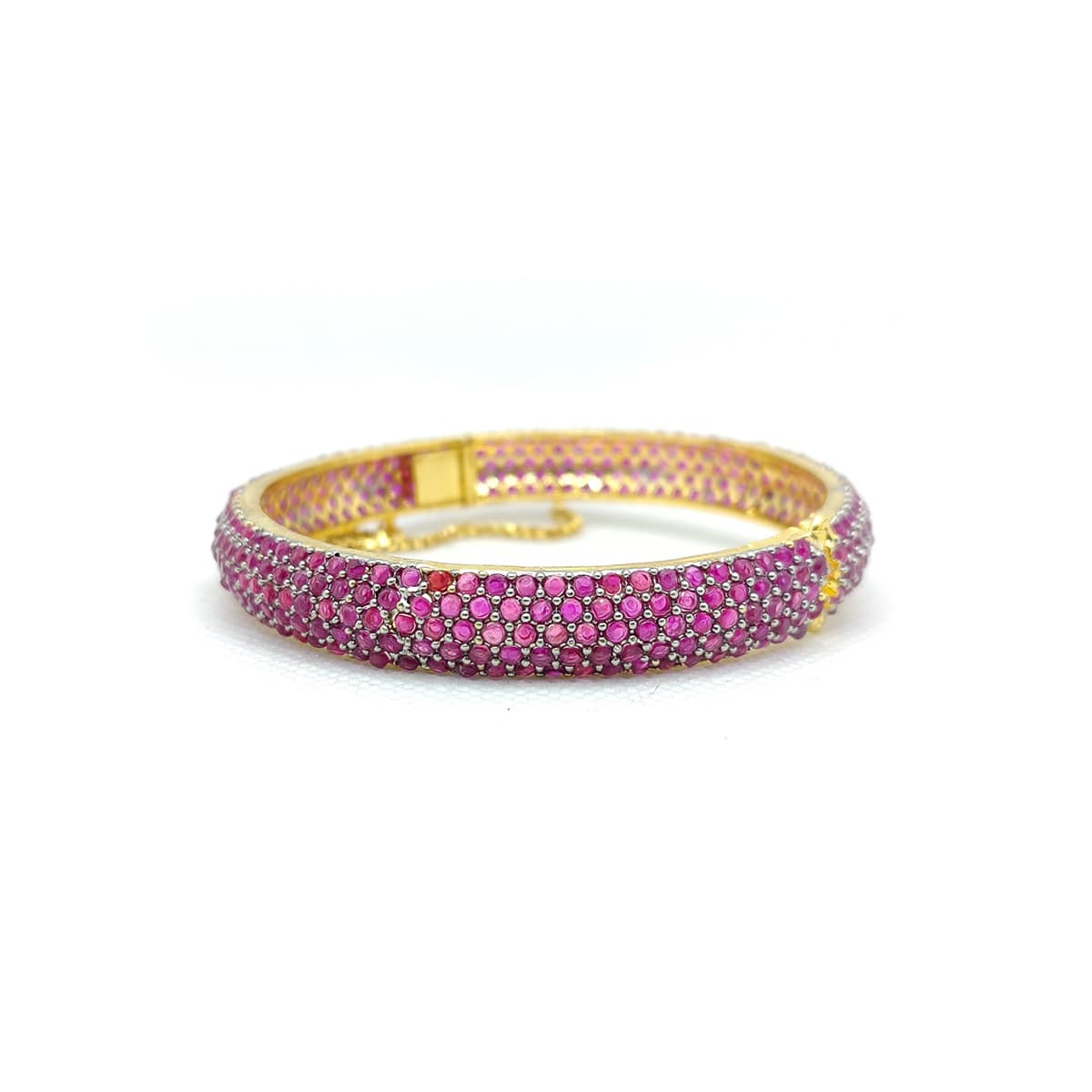 Royal Radiance Stone Karra – Premium Multi-Color Bangle for Festive &amp; Bridal Wear